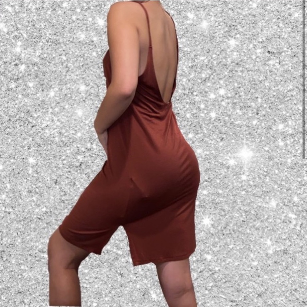 Burnt orange/maroon Slip Dress